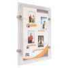 11"w x 17"h Wall Mount Clear Acrylic Sign Holder & Frame