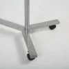 46" x 17" x 68" Coat Hanger Stand with Wheels, Silver
