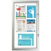 6x(8.5"w x 11h") Enclosed Magnetic Bulletin Board Outdoor Use