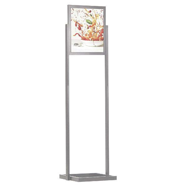 22″w x 28″h Metal Poster Display Stand With 1 Tier Silver – Displays Outlet  – Online Display Signs Retailer