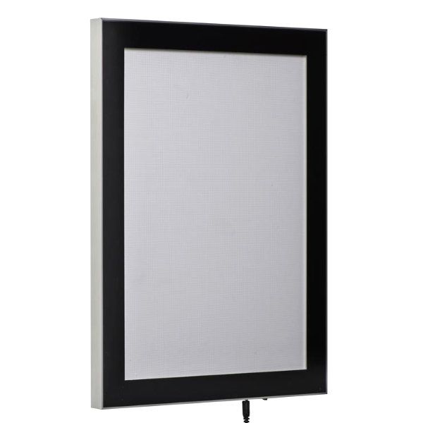 Magnetic LED Box 18×24 Inch Backlit Snap Poster Holder Black Aluminum ...