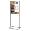 18"w x 24"h Metal Poster Display Stand With 1 Tier Silver