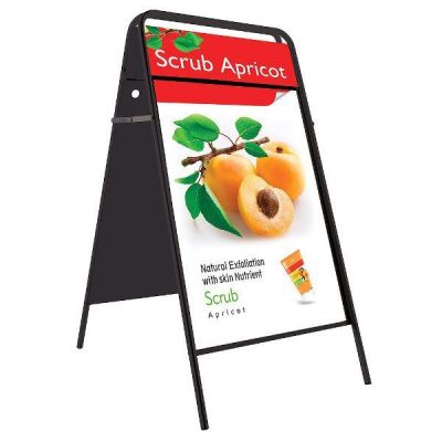 20x30 A Frame Board Black Iron With Magnetic Cover