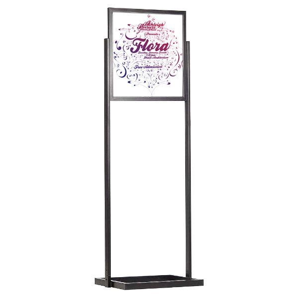 22″w x 28″h Eco Poster Display Stand Black Tier Double Sided – Displays  Outlet – Online Display Signs Retailer