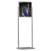 22"w x 28"h Eco Poster Display Stand Silver 1 Tier Double Sided