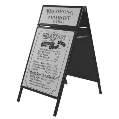 22x28 Write On A Frame Board Black Frame White Surface With Header