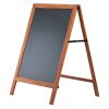 23-3/5x31-1/2 Wooden Stopper A Frame Board with Black Chalk Board