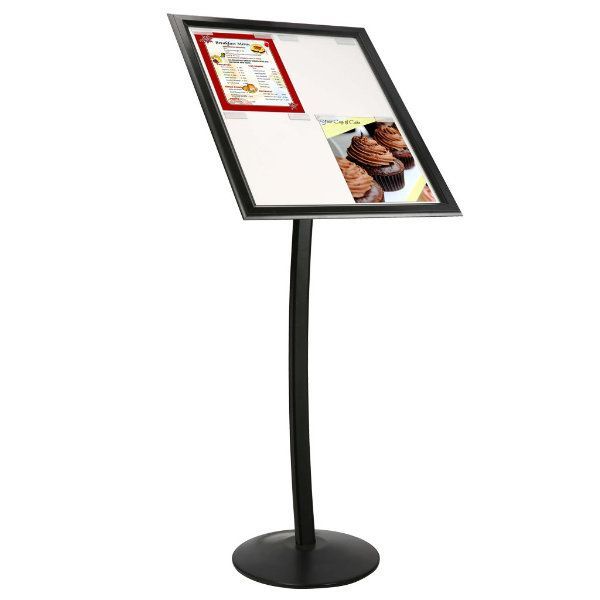 Pedestal Sign Holder Restaurant Menu Board Floor Standing 4x(8.5×11