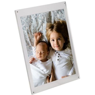 5"w x 7"h Table Top Clear Acrylic L Sign Frame