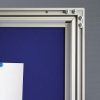 6x(8.5"w x 11h") Blue Felt Enclosed Bulletin Board Outdoor Use