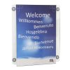 8.5"w x 11"h Acrylic Clear Sign Holder Portrait For Window