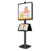 Free Standing with Frames Displays Double Sided Black (4 Channels)