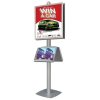Free Standing with Frames Displays Double Sided Silver 4 Channels