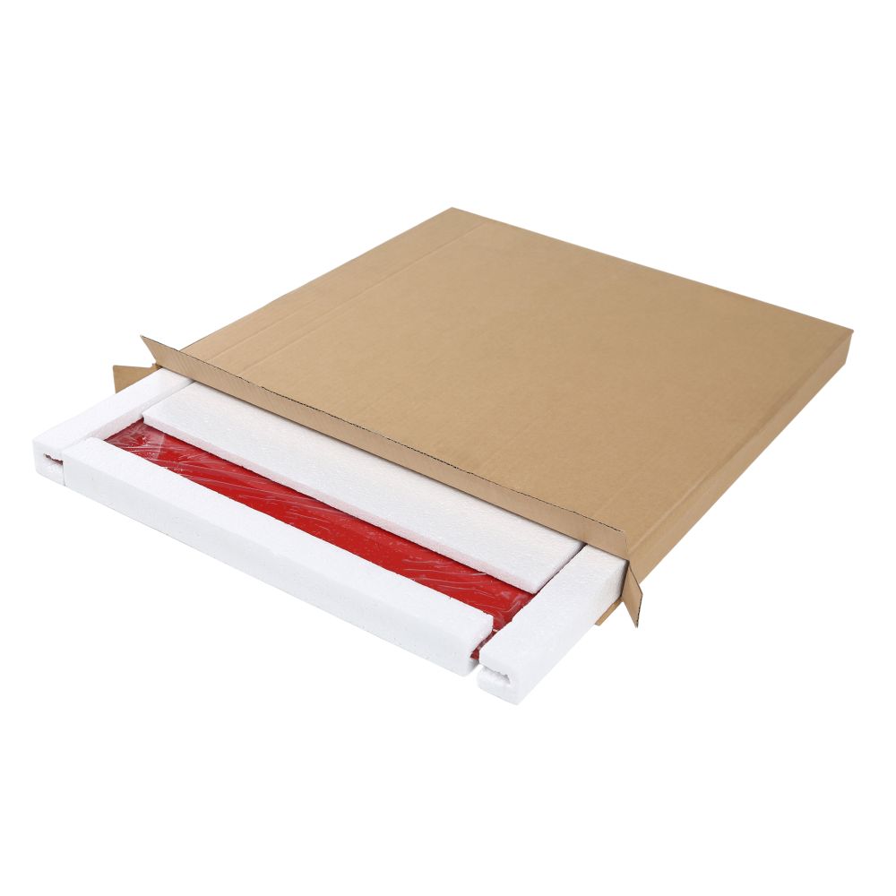 15.75" x 23.63" Red Magnetic Glass Board & Dry Erase Board 