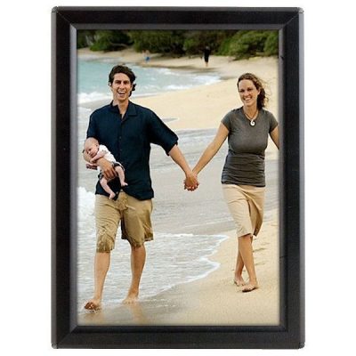 Opti Frame 5" x 7" 0.55" Black Mitered Profile, Without Back Support