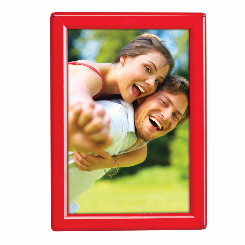 5×7 Opti Frame 0.55″ Red Profile Mitered Corner With Back Support