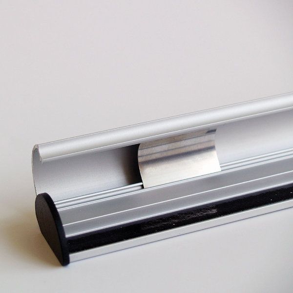 18″ Poster Snap & Hanger Set 1.02 inch Silver Aluminum Profile 2 Pack