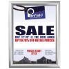 8.5x11 Snap Poster Frame - 0.59 inch Silver Mitred Profile