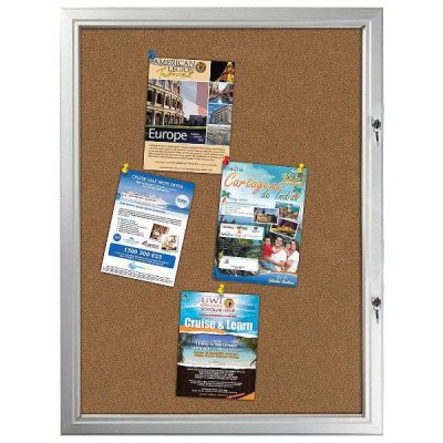 9x(8.5"x11") Enclosed Cork Bulletin Board Outdoor Use