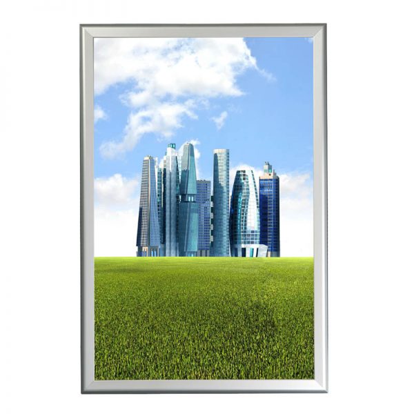 1.25” Silver profile Snap  frame. Ideal for 24"x36"packed by 10