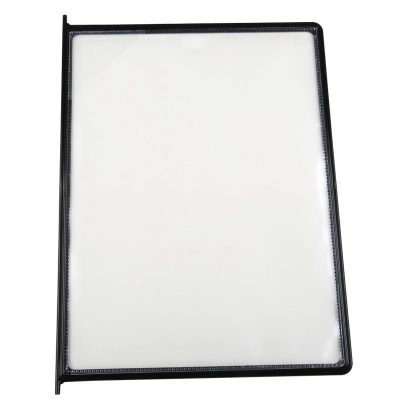 8.5x11 10 Pack Black Framed Clear Pocket