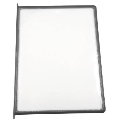 8.5x11 10 Pack Gray Framed Clear Pocket