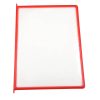 8.5x11 10 Pack Red Framed Clear Pocket