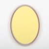 Oval shape Gold color plastic injected toilet sign, women