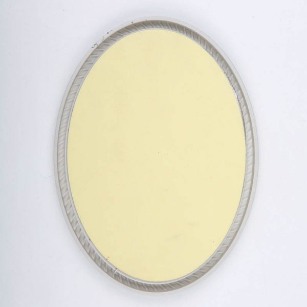 Oval shape Silver framed plastic injected toilet sign,men