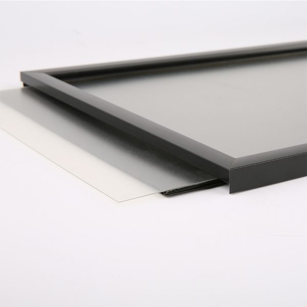 22×28 Slide In Frame 0.93 inch Black Mitered Profile Single Sided