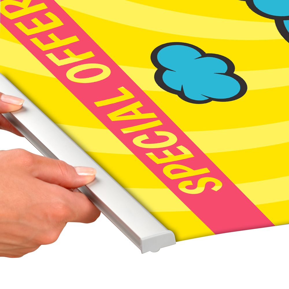 New Age Quick Banner 31.50″w x 78.74″h Silver Anodized Aluminum