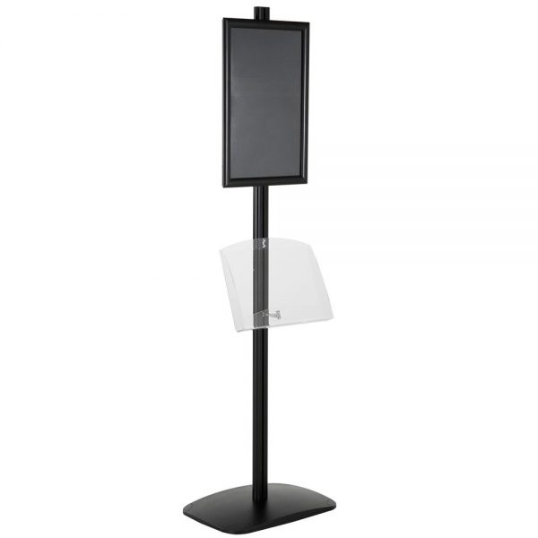 free-standing-stand-in-black-color-with-1-x-11X17-frame-in-portrait-and-landscape-and-1-2-x-8.5x11-clear-shelf-in-acrylic-single-sided-6