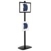 free-standing-stand-in-black-color-with-1-x-11X17-frame-in-portrait-and-landscape-and-1-x-8.5x11-clear-pocket-shelf-single-sided-4