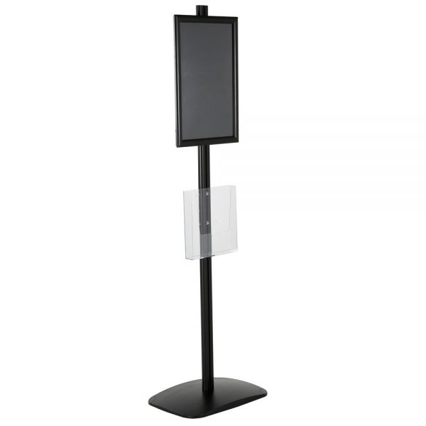 free-standing-stand-in-black-color-with-1-x-11X17-frame-in-portrait-and-landscape-and-1-x-8.5x11-clear-pocket-shelf-single-sided-6