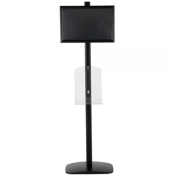 free-standing-stand-in-black-color-with-1-x-11X17-frame-in-portrait-and-landscape-and-1-x-8.5x11-clear-shelf-in-acrylic-single-sided-10
