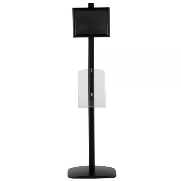 free-standing-stand-in-black-color-with-1-x-11X17-frame-in-portrait-and-landscape-and-1-x-8.5x11-clear-shelf-in-acrylic-single-sided-7