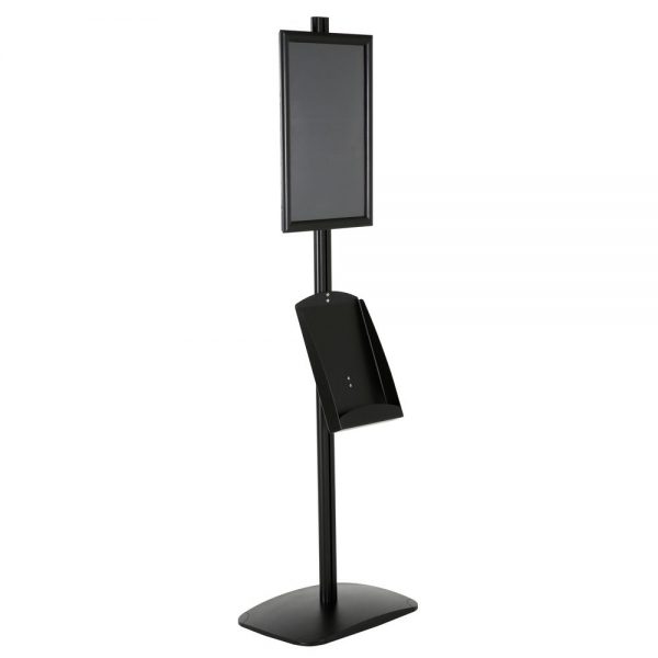 free-standing-stand-in-black-color-with-1-x-11X17-frame-in-portrait-and-landscape-and-1-x-8.5x11-steel-shelf-single-sided-12