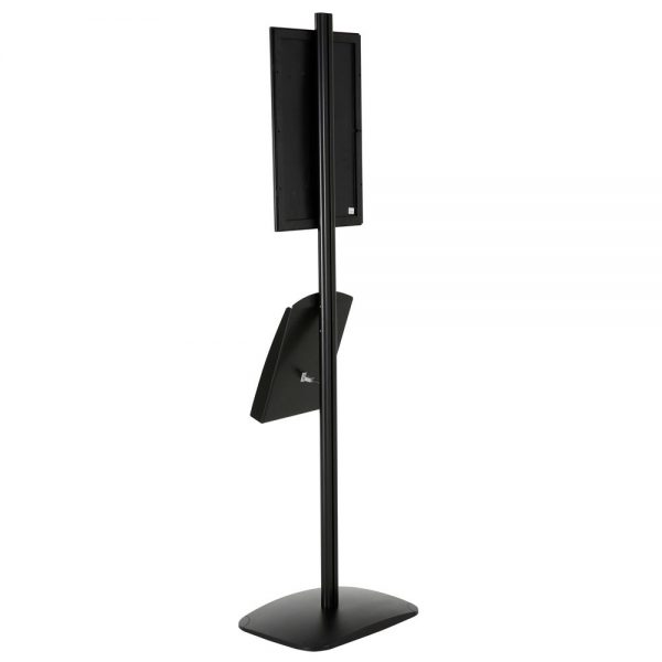 free-standing-stand-in-black-color-with-1-x-11X17-frame-in-portrait-and-landscape-and-1-x-8.5x11-steel-shelf-single-sided-13