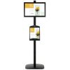 free-standing-stand-in-black-color-with-1-x-11X17-frame-in-portrait-and-landscape-and-1-x-8.5x11-steel-shelf-single-sided-4