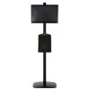 free-standing-stand-in-black-color-with-1-x-11X17-frame-in-portrait-and-landscape-and-1-x-8.5x11-steel-shelf-single-sided-5