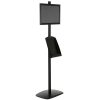 free-standing-stand-in-black-color-with-1-x-11X17-frame-in-portrait-and-landscape-and-1-x-8.5x11-steel-shelf-single-sided-6