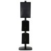 free-standing-stand-in-black-color-with-1-x-11X17-frame-in-portrait-and-landscape-and-2-x-8.5x11-steel-shelf-single-sided-5