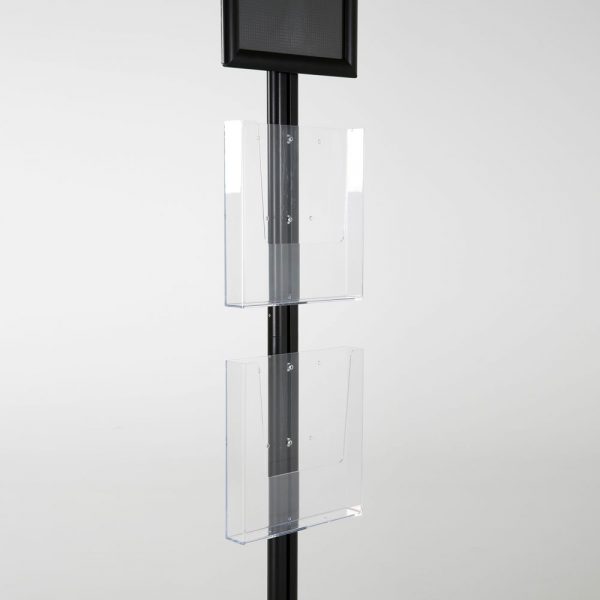 free-standing-stand-in-black-color-with-1-x-8.5X11-frame-in-portrait-and-landscape-and-2-x-8.5x11-clear-pocket-shelf-single-sided-11