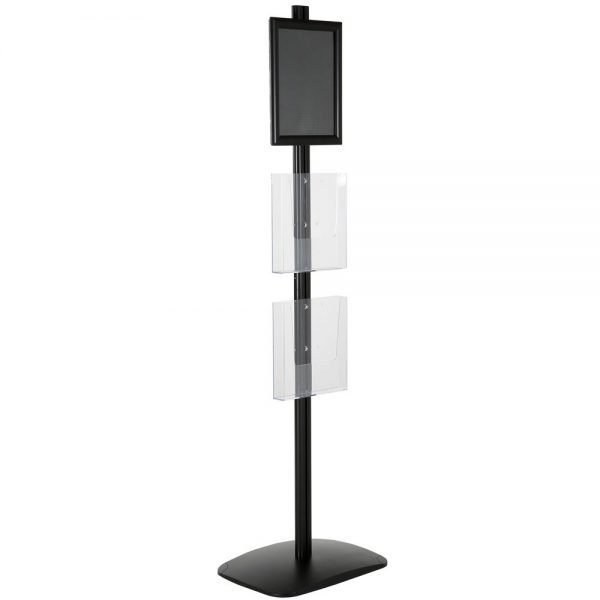 free-standing-stand-in-black-color-with-1-x-8.5X11-frame-in-portrait-and-landscape-and-2-x-8.5x11-clear-pocket-shelf-single-sided-6