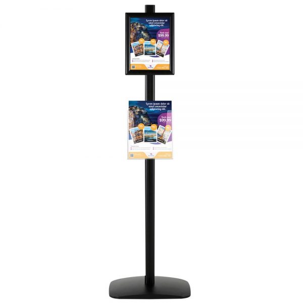 free-standing-stand-in-black-color-with-1-x-8.5x11-frame-in-portrait-and-landscape-and-1-x-8.5x11-clear-pocket-shelf-single-sided-4
