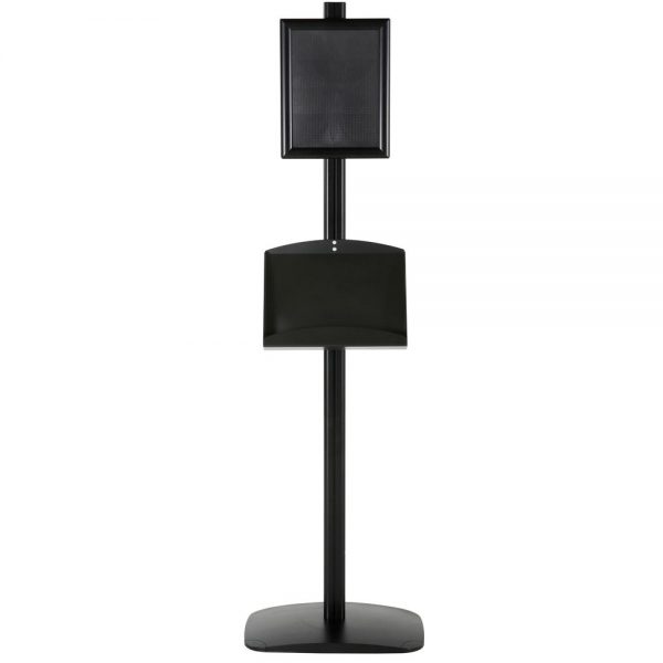 free-standing-stand-in-black-color-with-1-x-8.5x11-frame-in-portrait-and-landscape-and-2-x-5.5x8.5-steel-shelf-single-sided-11
