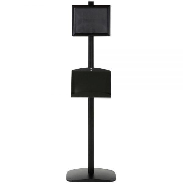 free-standing-stand-in-black-color-with-1-x-8.5x11-frame-in-portrait-and-landscape-and-2-x-5.5x8.5-steel-shelf-single-sided-5
