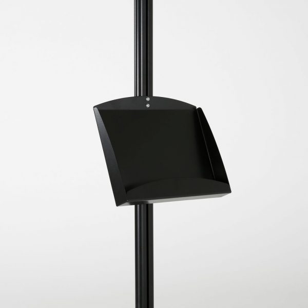 free-standing-stand-in-black-color-with-1-x-8.5x11-frame-in-portrait-and-landscape-and-2-x-5.5x8.5-steel-shelf-single-sided-9