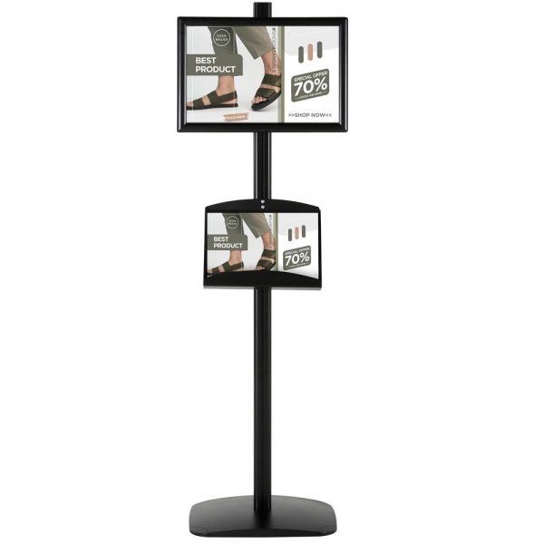 With 2 x (11X17) Frame In Portrait And Landscape And (2)  2 x (5.5x8.5) Steel Shelf