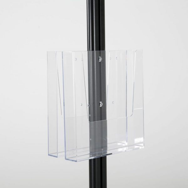 free-standing-stand-in-black-color-with-2-x-11X17-frame-in-portrait-and-landscape-and-2-x-8.5x11-clear-pocket-shelf-double-sided-9